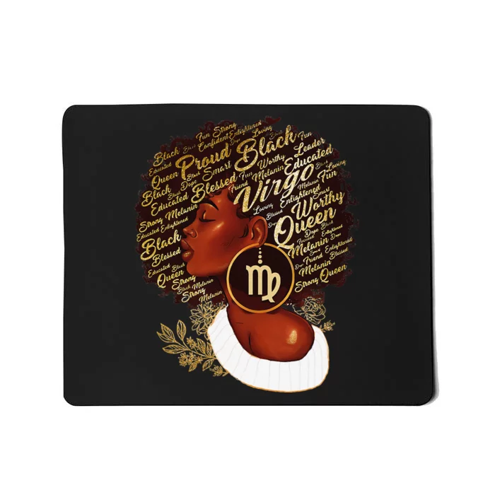 Virgo Queen Sweet As Candy Birthday Gift For Black Wo Mousepad