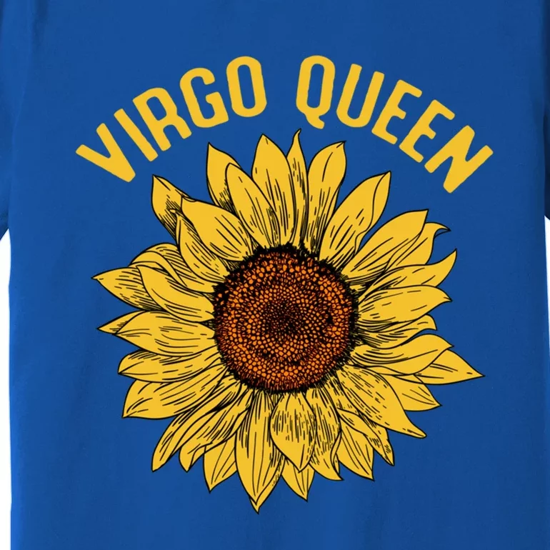 Virgo Queen Sunflower Birthday Gift Gift Premium T-Shirt