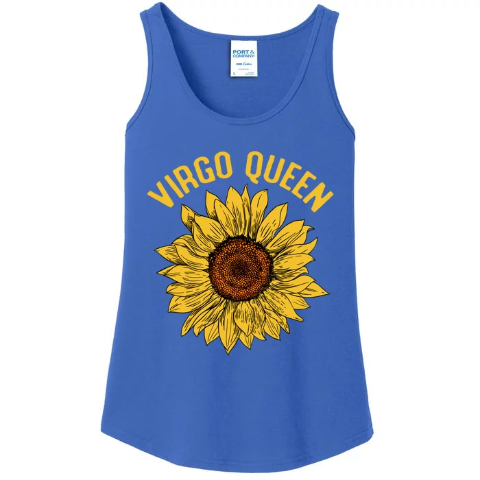 Virgo Queen Sunflower Birthday Gift Gift Ladies Essential Tank