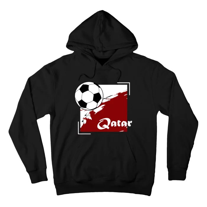 Vintage Qatar Soccer Futbol Hoodie