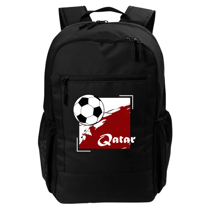 Vintage Qatar Soccer Futbol Daily Commute Backpack