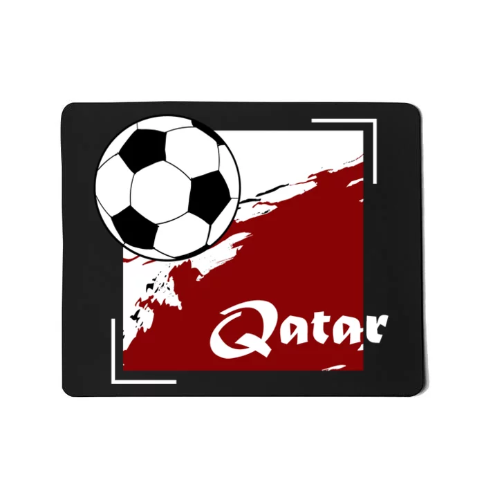 Vintage Qatar Soccer Futbol Mousepad