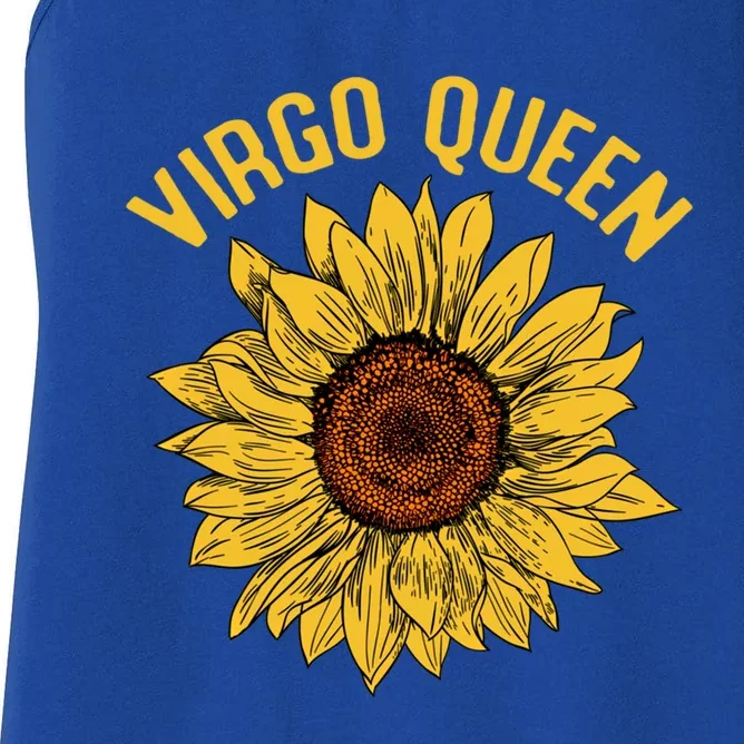 Virgo Queen Sunflower Birthday Gift Great Gift Women's Racerback Tank