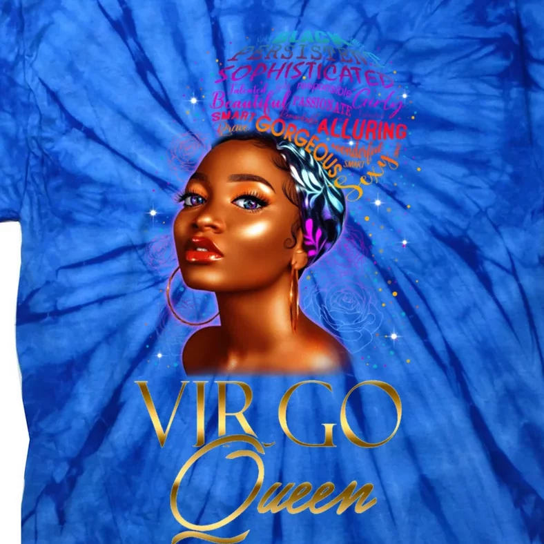 Virgo Queen September Phenoally Black Birthday Gift Tie-Dye T-Shirt