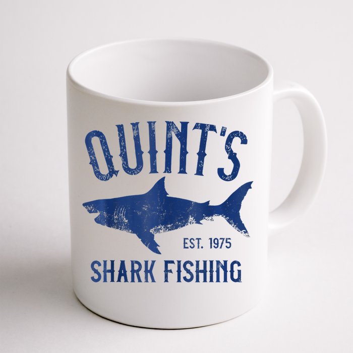 Vintage QuintS Shark Fishing 1975 Retro Front & Back Coffee Mug