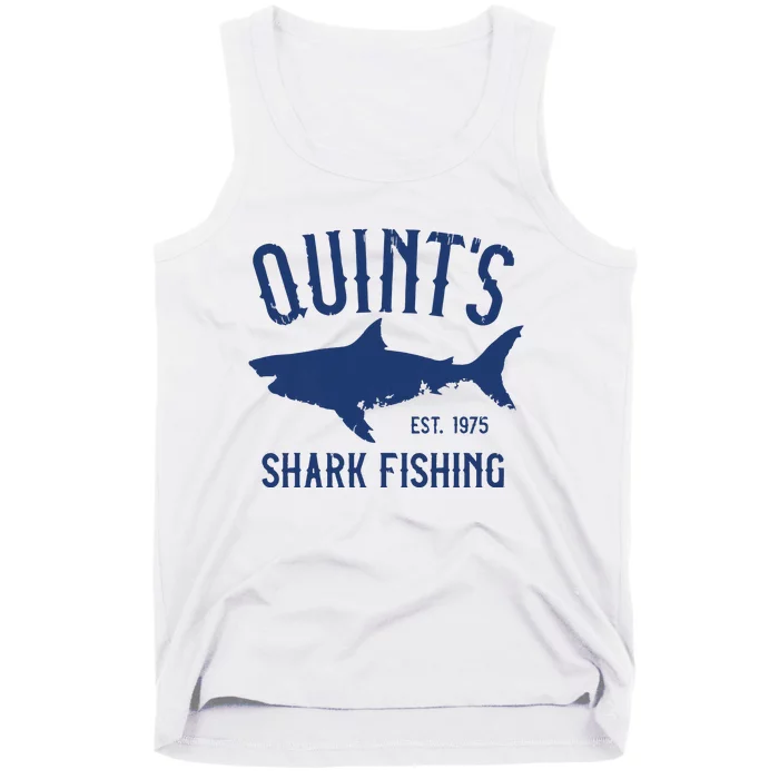 Vintage Quints Shark Fishing 1975 Retro Tank Top