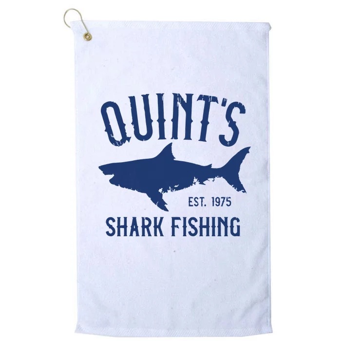 Vintage Quints Shark Fishing 1975 Retro Platinum Collection Golf Towel