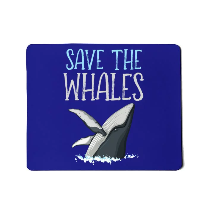 Vintage Quote Save The Whales Gift Mousepad