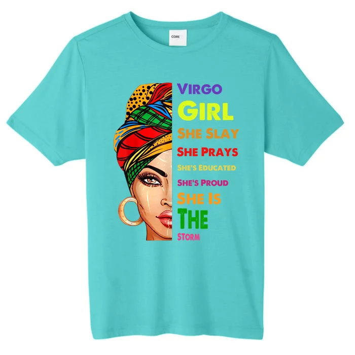 Virgo Queen Slay Birthday Funny Gift Cute Gift ChromaSoft Performance T-Shirt