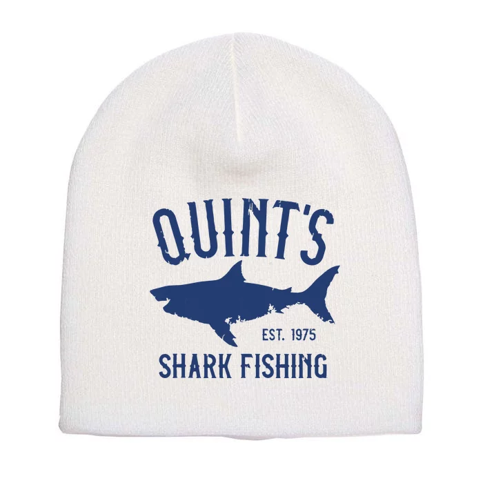 Vintage Quints Shark Fishing 1975 Retro Short Acrylic Beanie