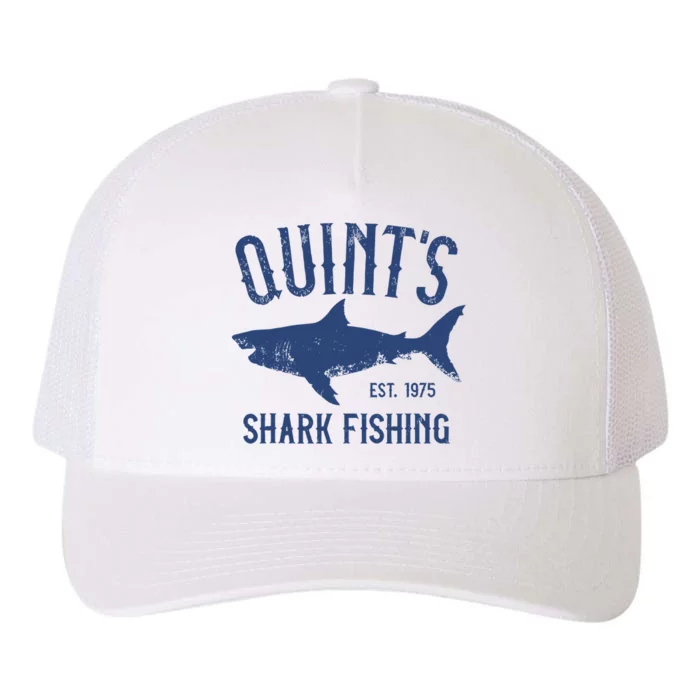 Vintage Quints Shark Fishing 1975 Retro Yupoong Adult 5-Panel Trucker Hat