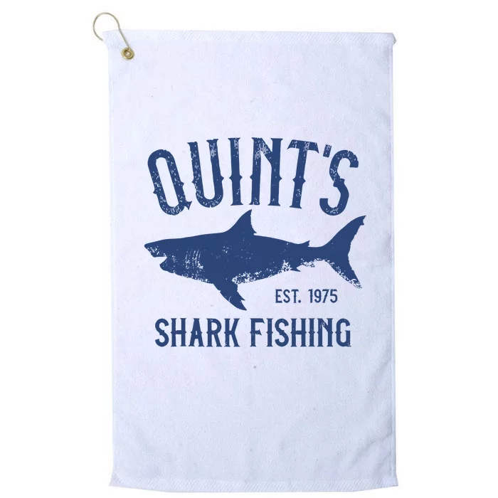 Vintage Quints Shark Fishing 1975 Retro Platinum Collection Golf Towel