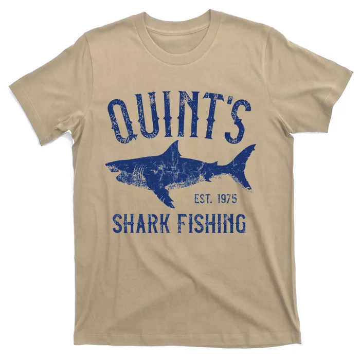 Vintage QuintS Shark Fishing 1975 Retro T-Shirt