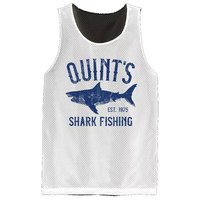 Vintage QuintS Shark Fishing 1975 Retro Mesh Reversible Basketball Jersey Tank