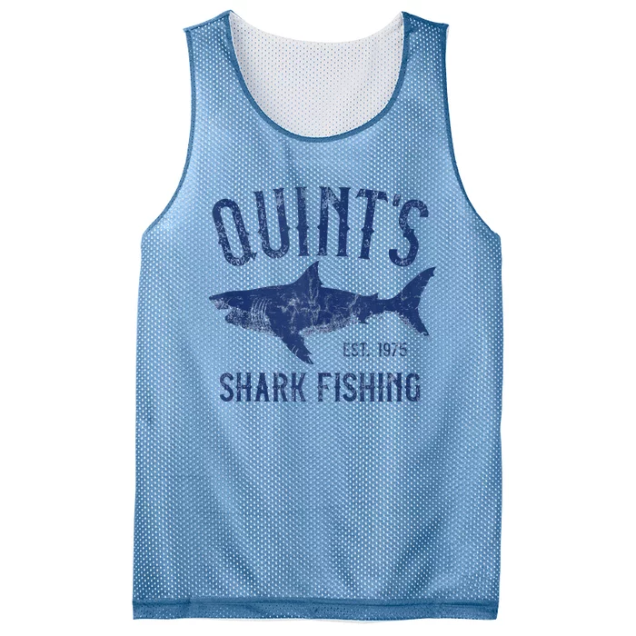 Vintage QuintS Shark Fishing 1975 Retro Mesh Reversible Basketball Jersey Tank