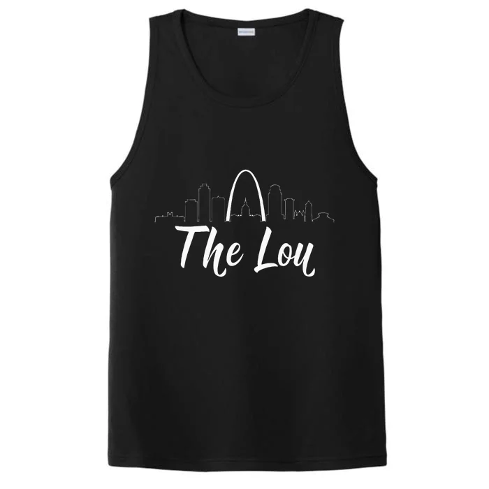 Vintage Quote The Lou St. Louis Missouri Performance Tank