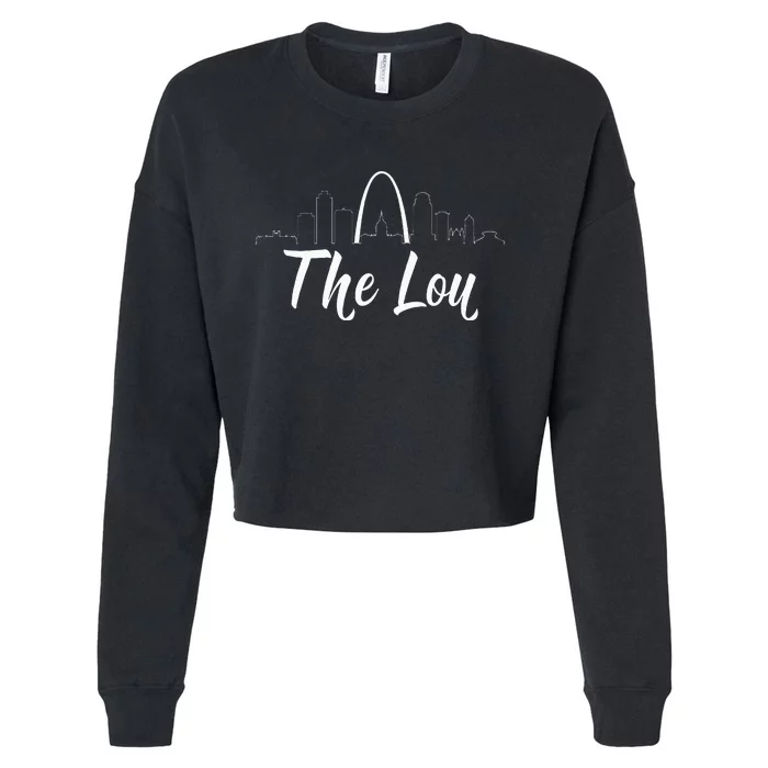 Vintage Quote The Lou St. Louis Missouri Cropped Pullover Crew