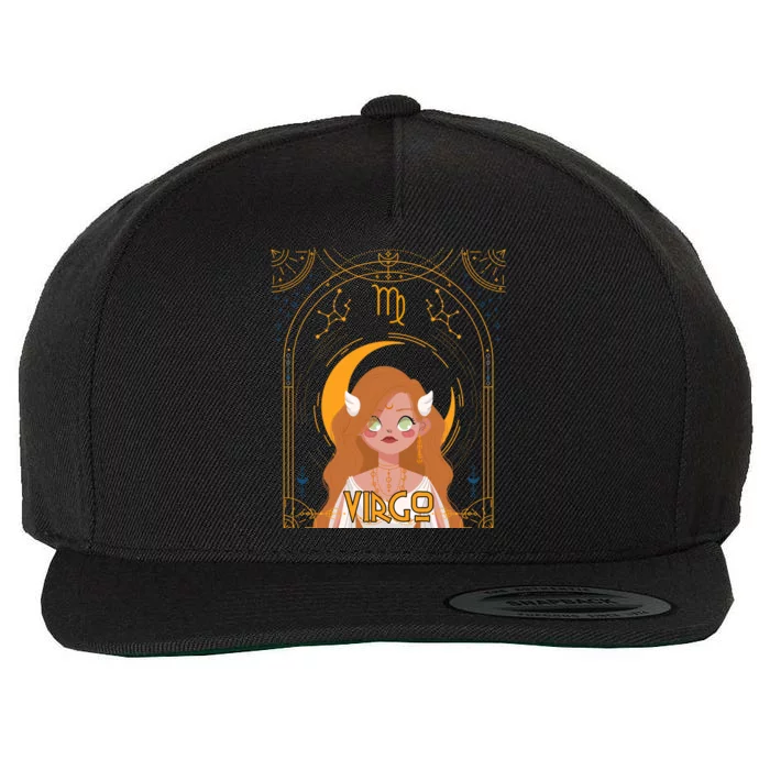 Virgo Queen Virgo Birthday Zodiac Astrological Signs Gift Wool Snapback Cap