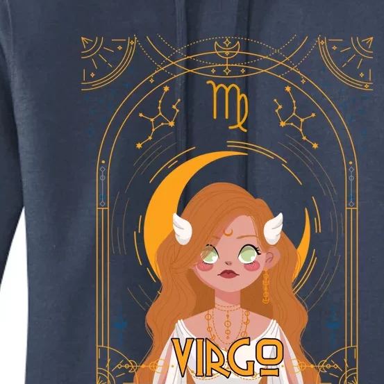 Virgo Queen Virgo Birthday Zodiac Astrological Signs Gift Women's Pullover Hoodie