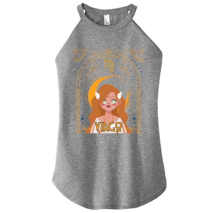 Virgo Queen Virgo Birthday Zodiac Astrological Signs Gift Women’s Perfect Tri Rocker Tank