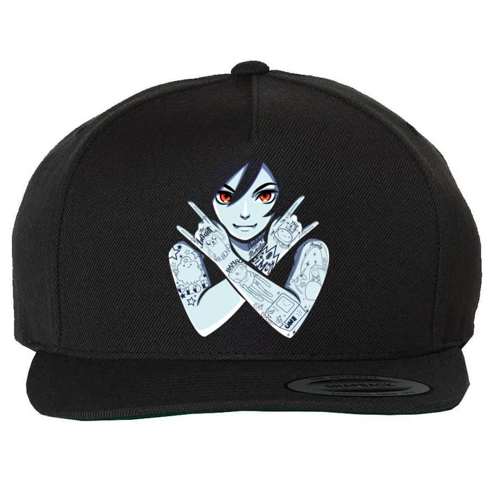 Vampire Queen Wool Snapback Cap