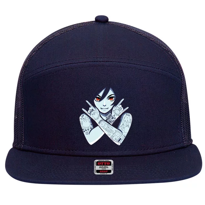 Vampire Queen 7 Panel Mesh Trucker Snapback Hat