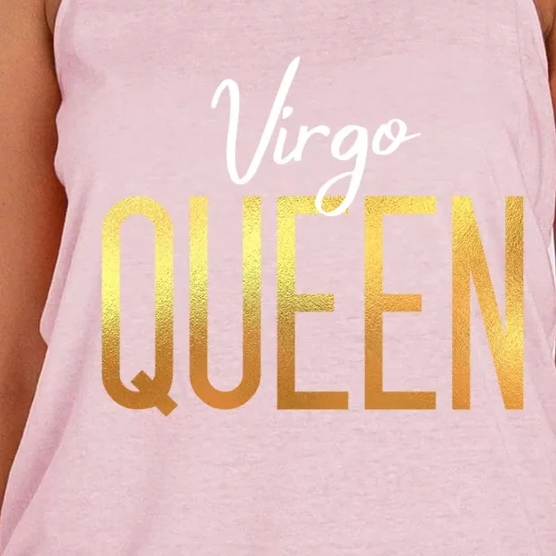 Virgo Queen / Virgo Birthday Month Astrology Sign Gift Women's Knotted Racerback Tank