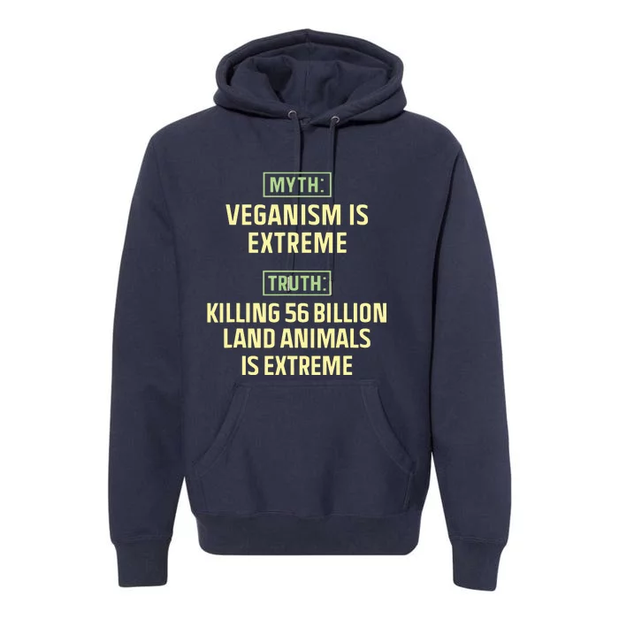 Vegan Quote Premium Hoodie