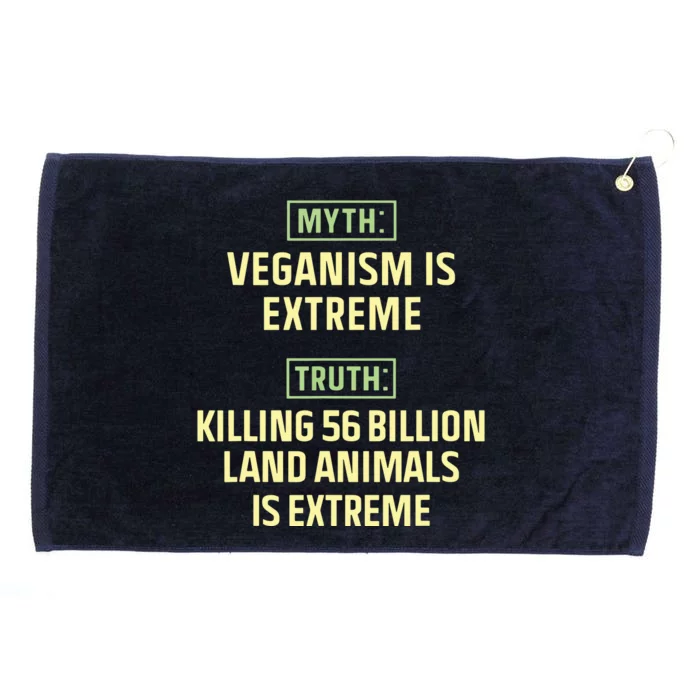 Vegan Quote Grommeted Golf Towel