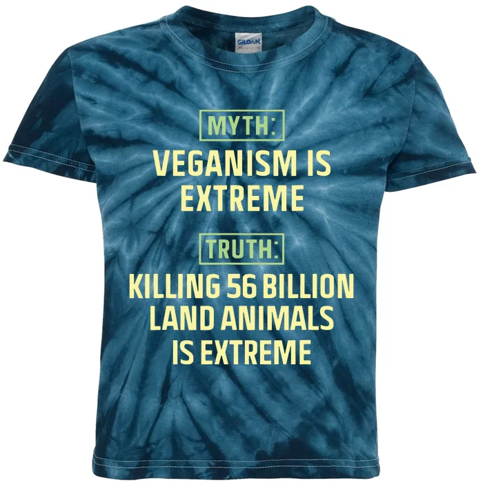 Vegan Quote Kids Tie-Dye T-Shirt