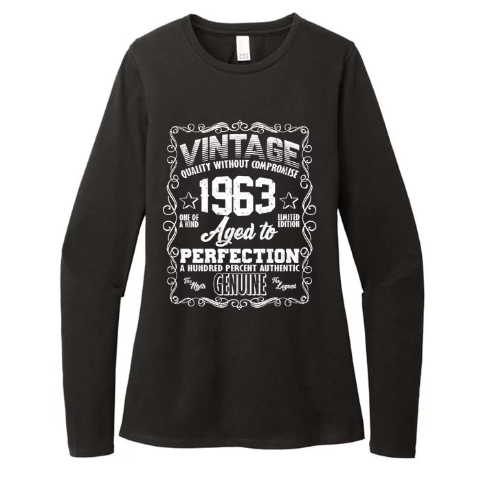 Vintage Quality Without Compromise Aged To Perfection 1963 60th Birthday Womens CVC Long Sleeve Shirt