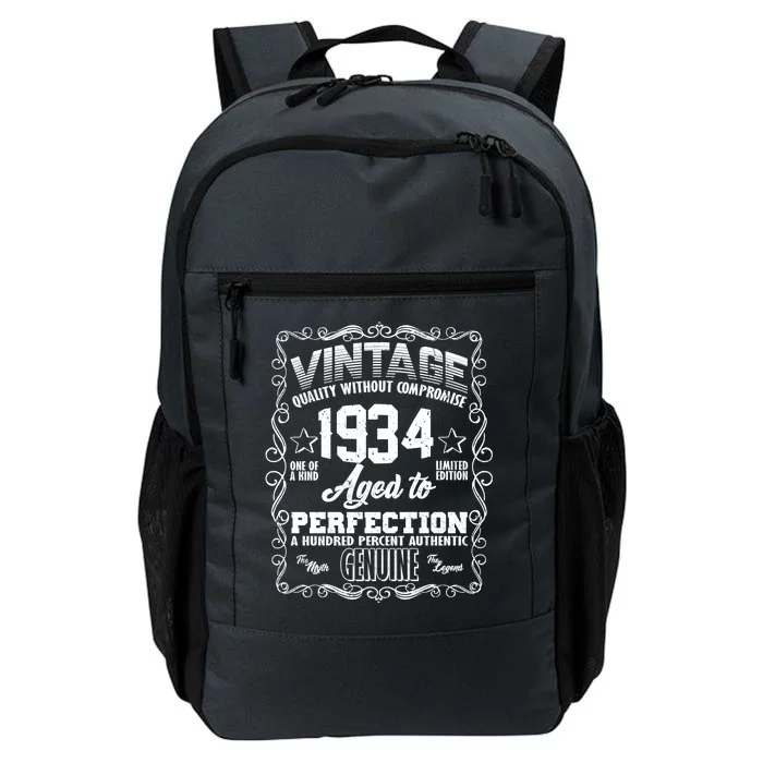 Vintage Quality Without Compromise Aged To Perfection 1934 90th Birthday Daily Commute Backpack