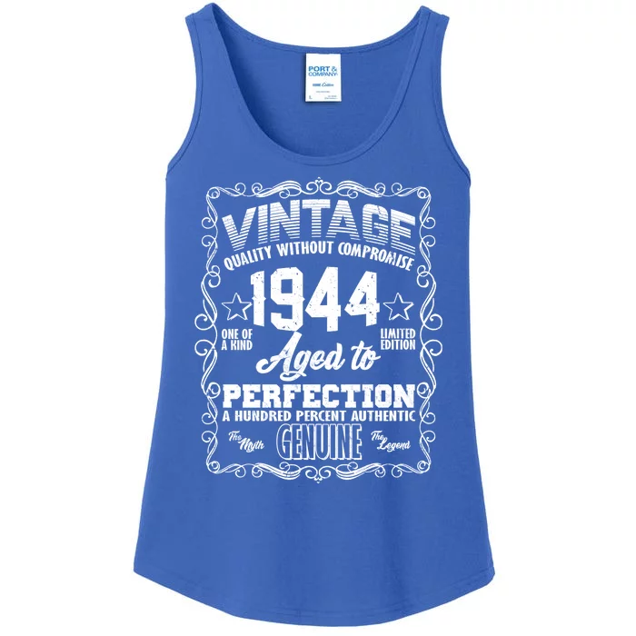 Vintage Quality Without Compromise Aged To Perfection 1944 80th Birthday Ladies Essential Tank