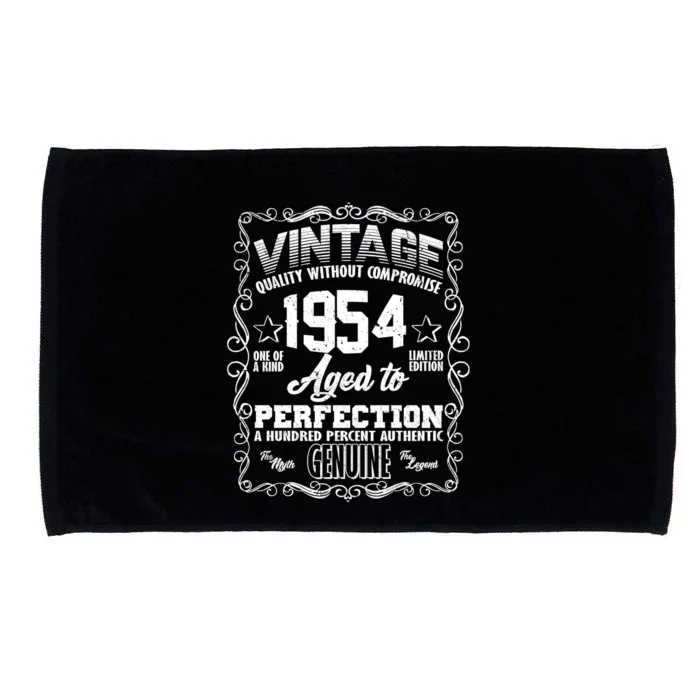 Vintage Quality Without Compromise Aged To Perfection 1954 70th Birthday Microfiber Hand Towel