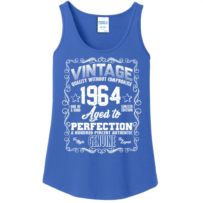 Vintage Quality Without Compromise Aged To Perfection 1964 60th Birthday Ladies Essential Tank