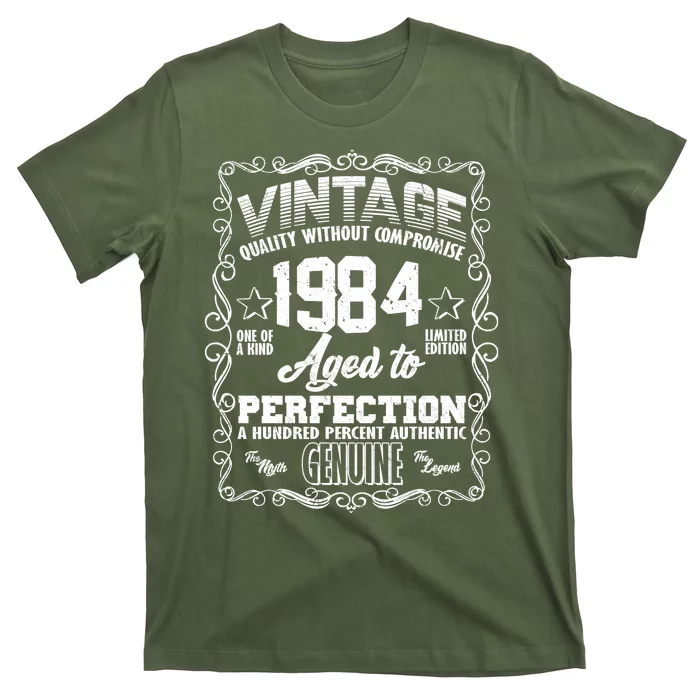 Vintage Quality Without Compromise Aged To Perfection 1984 40th Birthday T-Shirt