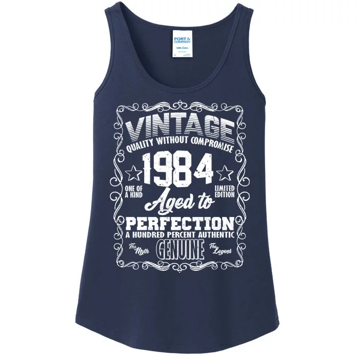 Vintage Quality Without Compromise Aged To Perfection 1984 40th Birthday Ladies Essential Tank