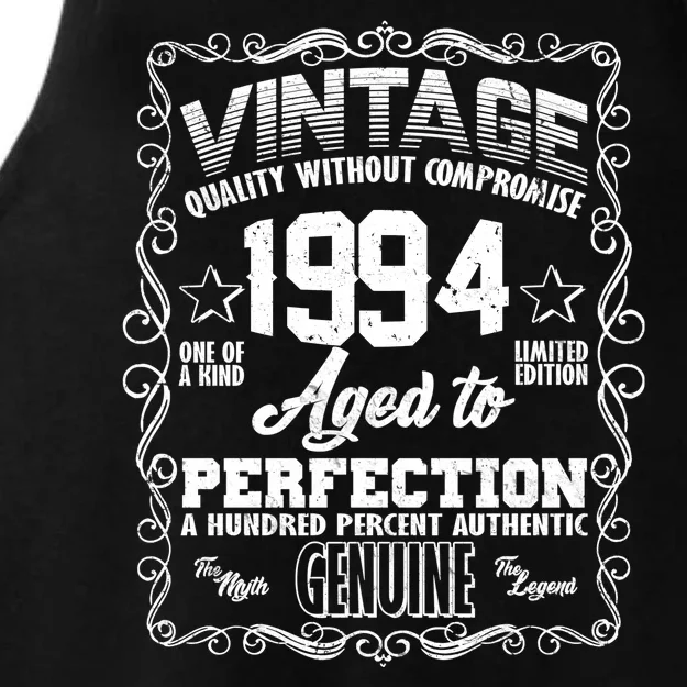 Vintage Quality Without Compromise Aged To Perfection 1994 30th Birthday Ladies Tri-Blend Wicking Tank