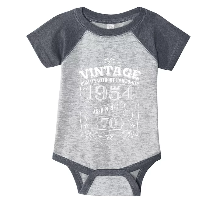 Vintage Quality Without Compromise Age Perfectly 1954 70th Birthday Infant Baby Jersey Bodysuit