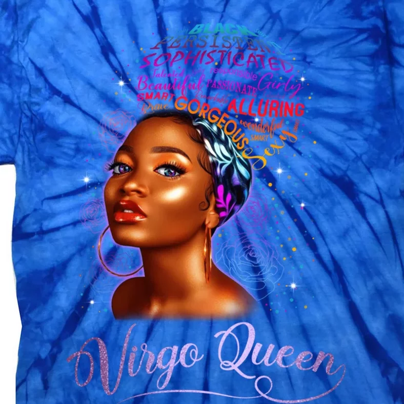 Virgo Queen Zodiac Gift August September Diva Birthday Gift Tie-Dye T-Shirt