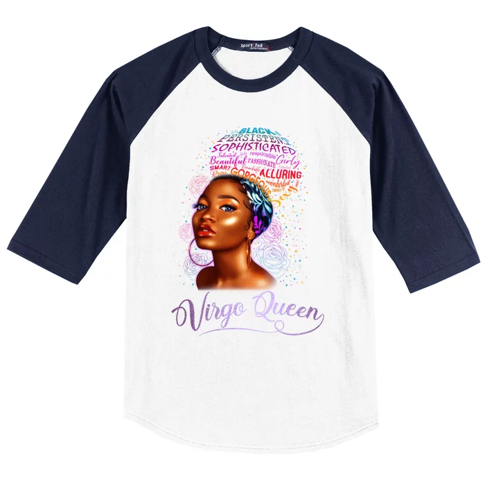 Virgo Queen Zodiac Gift August September Diva Birthday Gift Baseball Sleeve Shirt