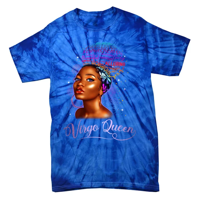 Virgo Queen Zodiac Gift August September Diva Birthday Meaningful Gift Tie-Dye T-Shirt