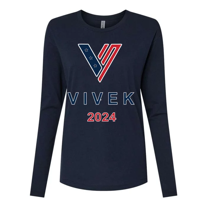 Vivek Ramaswamy 2024 Presidential Campaign Womens Cotton Relaxed Long Sleeve T-Shirt