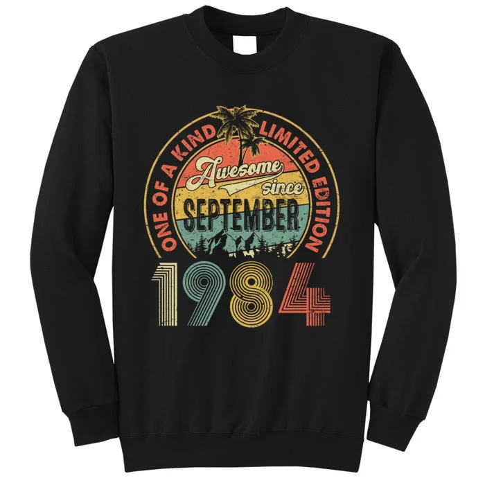 Vintage Retro 40 Years Old September 1984 Sweatshirt