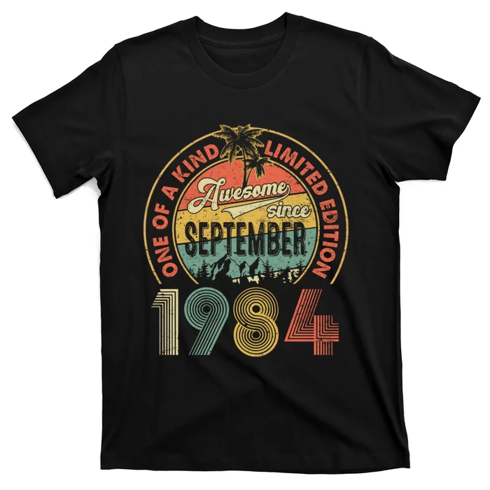 Vintage Retro 40 Years Old September 1984 T-Shirt