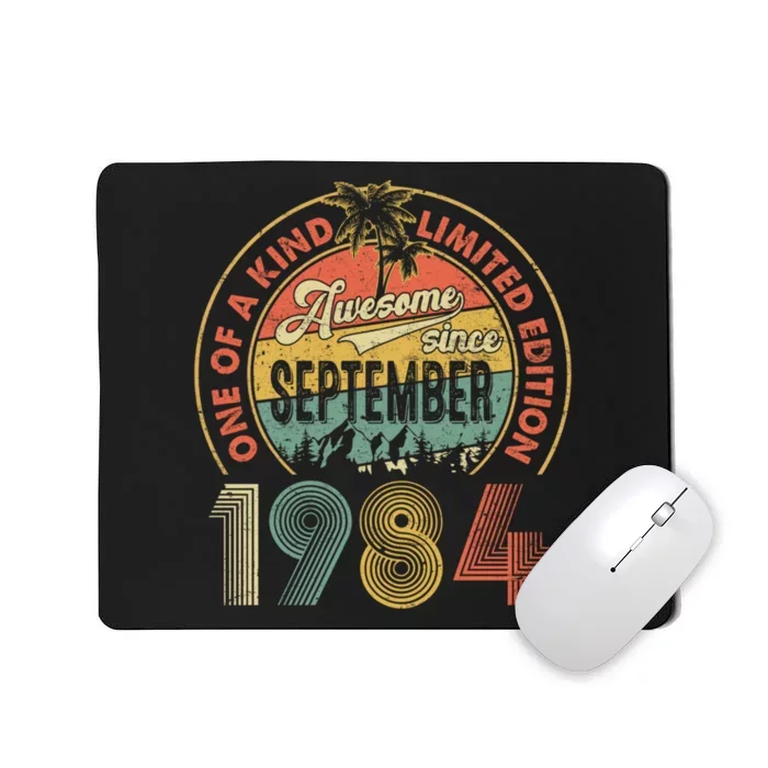 Vintage Retro 40 Years Old September 1984 Mousepad