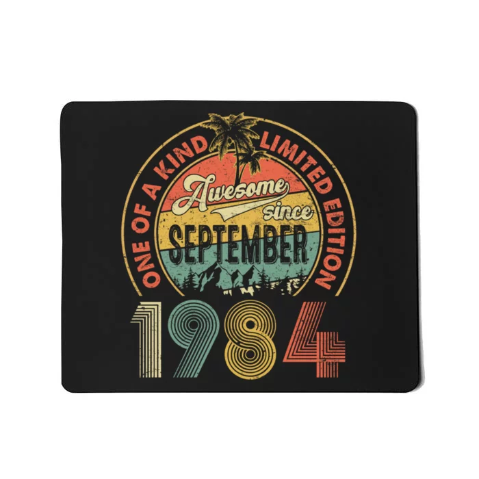 Vintage Retro 40 Years Old September 1984 Mousepad