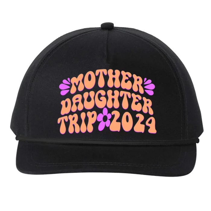 Vintage Retro 60S Mother Daughter Trip 2024 Snapback Five-Panel Rope Hat