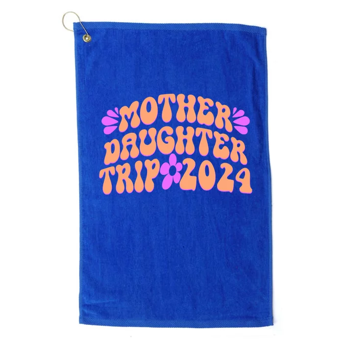 Vintage Retro 60S Mother Daughter Trip 2024 Platinum Collection Golf Towel