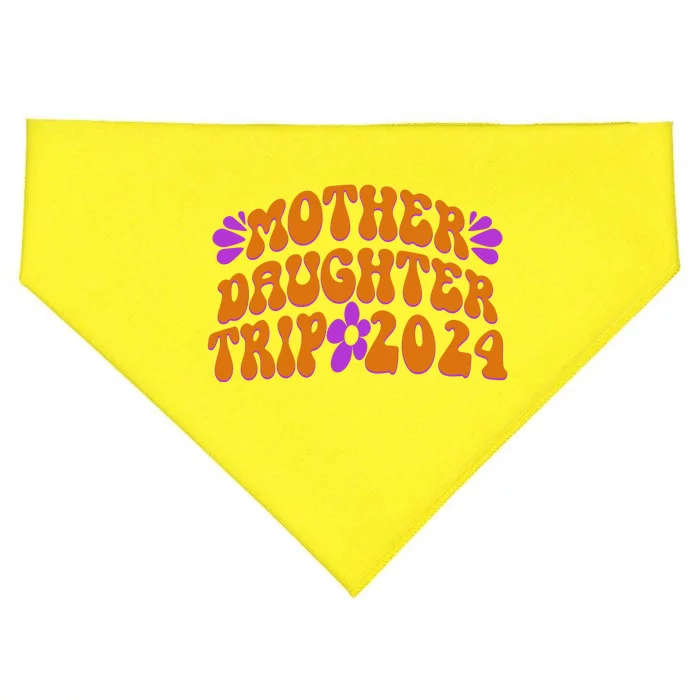 Vintage Retro 60S Mother Daughter Trip 2024 USA-Made Doggie Bandana